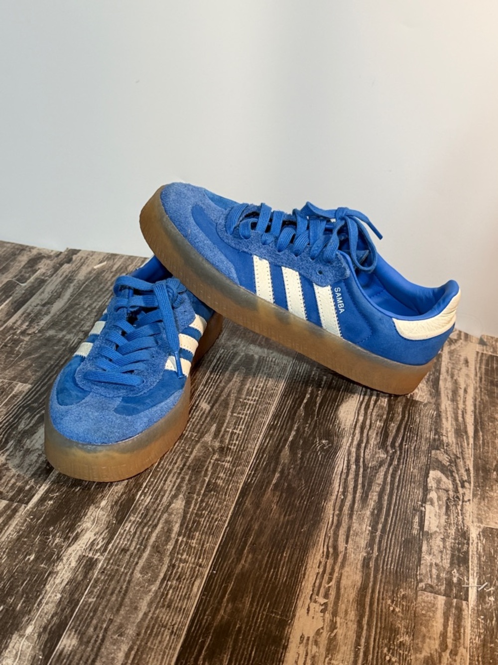 Adidas Samba Classic Blue Suede Women’s Sneakers